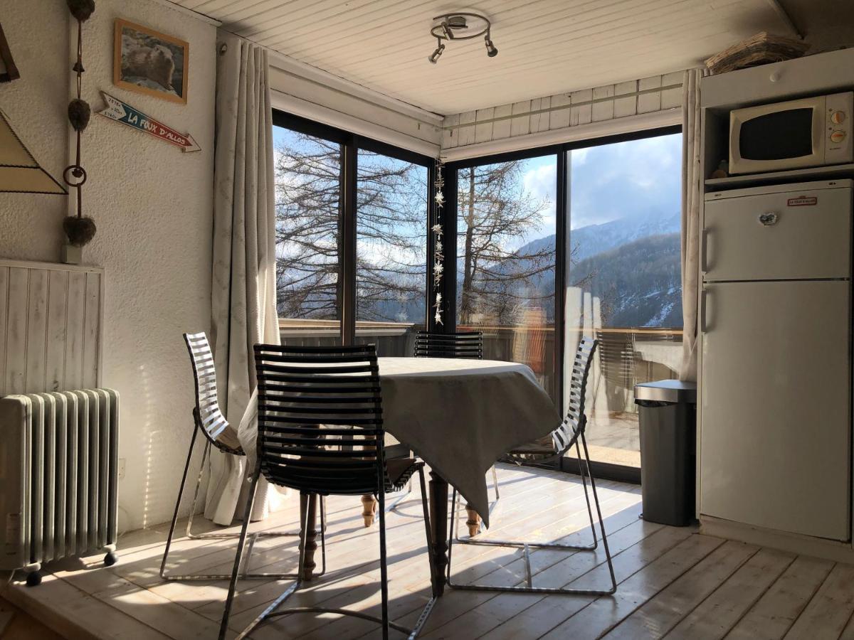 Grand Studio La Foux D Allos Avec Vue Et Terrasse Ngoại thất bức ảnh